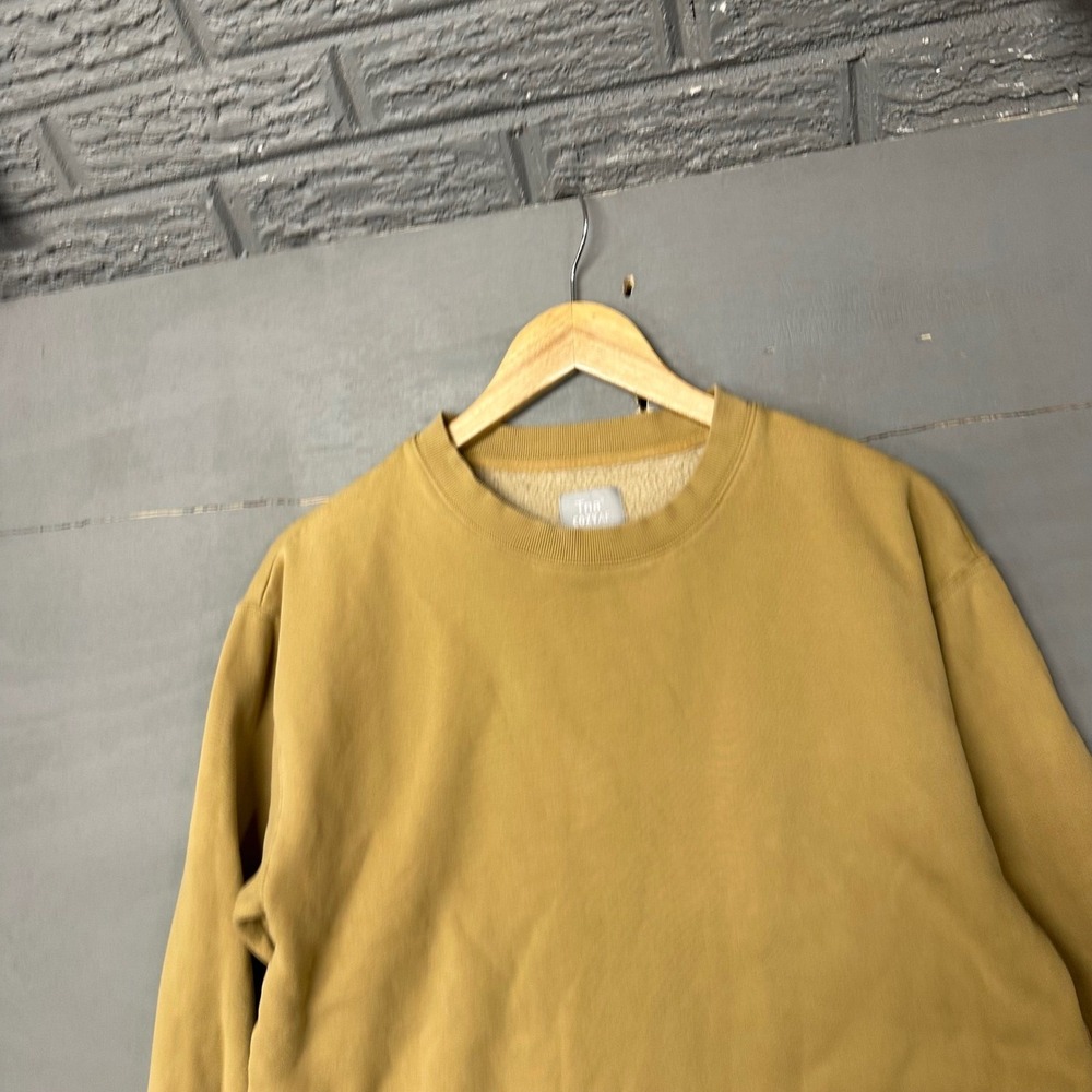 Tna Cozyaf Fleece Mens Crewneck Sweatshirt Mustard Yellow
